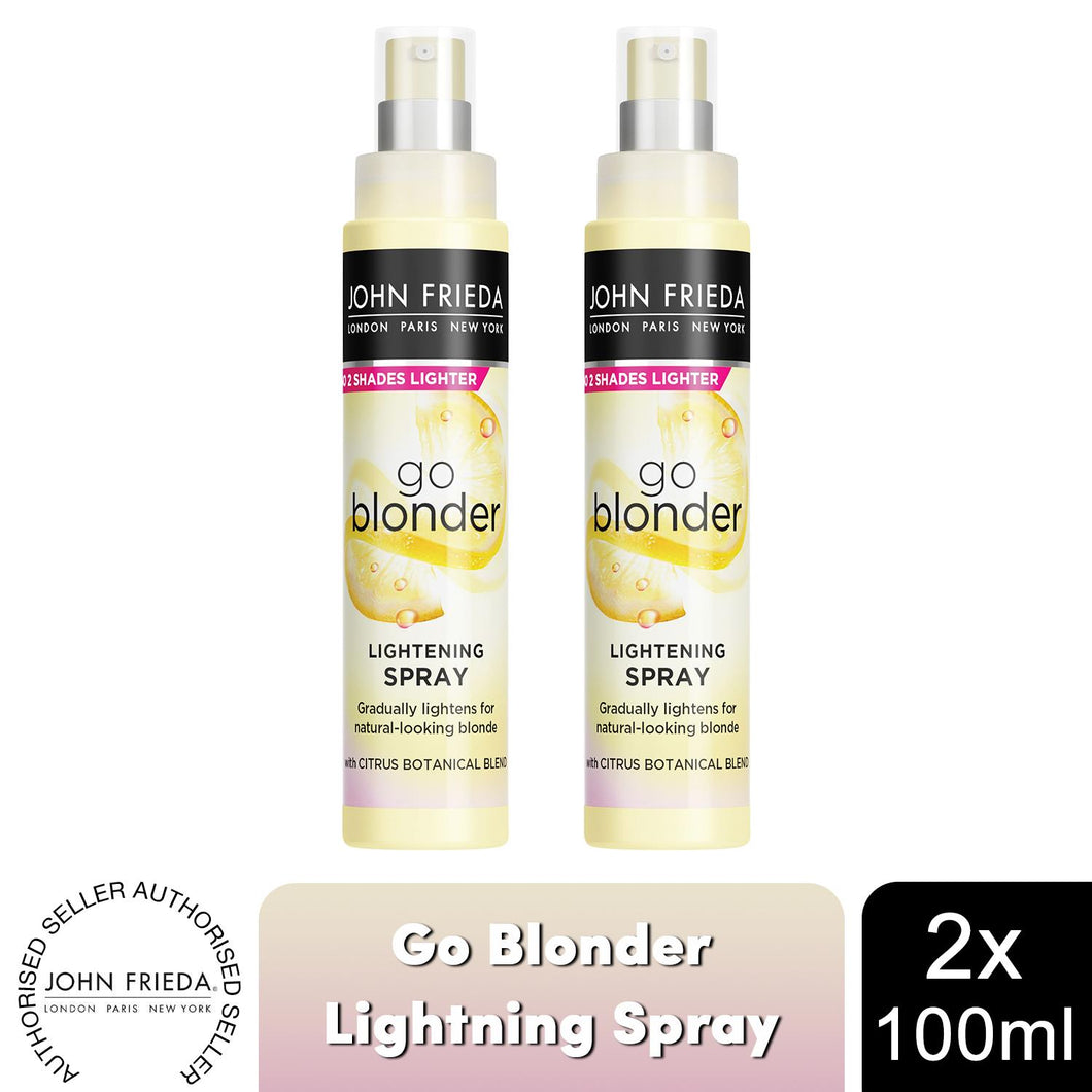 John Frieda Go Blonder Haircare Range of Shampoo, Conditioner & Lightening Spray