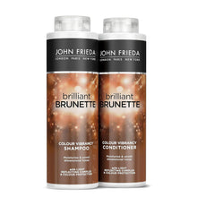 Load image into Gallery viewer, John Frieda Brilliant Brunette Colour Protection Shampoo &amp; Conditioner 500ml