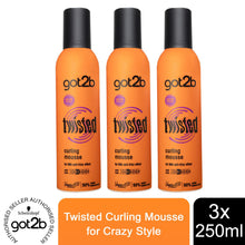 Load image into Gallery viewer, 1pk, 2pk, 3pk or 6pk of 250ml Schwarzkopf got2b Twisted Curling Mousse