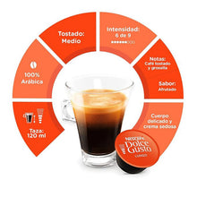 Load image into Gallery viewer, Nescafe Dolce Gusto Coffee Pods Caps Box of 16 Cafe Lungo