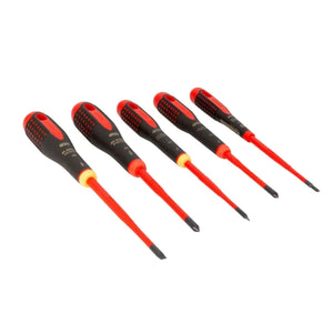 BE-9881SL ERGO Slim VDE Insulated Screwdriver Set, 5 Piece