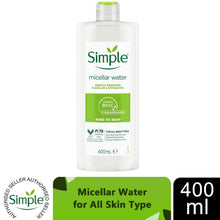 Load image into Gallery viewer, Simple Micellar Cleansing Water Hydrating Makeup Remover, 200ml or 400ml