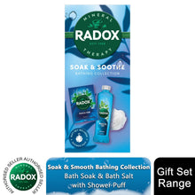 Load image into Gallery viewer, Radox Soak &amp; Soothe Bathing Collection with Muscle Soak Gel &amp; Salts Gift Set