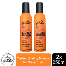 Load image into Gallery viewer, 1pk, 2pk, 3pk or 6pk of 250ml Schwarzkopf got2b Twisted Curling Mousse