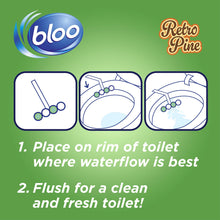Load image into Gallery viewer, Bloo Power Active Toilet Rim Block 70s&amp;80s or 90s&amp;00s Spring Limited Edition