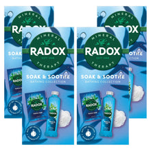 Load image into Gallery viewer, Radox Soak &amp; Soothe Bathing Collection with Muscle Soak Gel &amp; Salts Gift Set