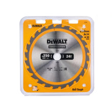 Load image into Gallery viewer, DEWALT Stationary Construction Circular Saw Blade 250 x 30mm x 24T