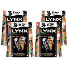 Load image into Gallery viewer, Lynx Africa Spray &amp; Sunset Wash Gift Set with Socks, 48H Fresh Scent Care