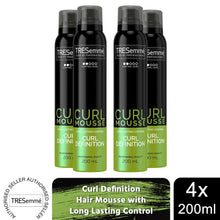 Load image into Gallery viewer, TRESemme Curl Definition Hair Mousse with Long Lasting Control, 4x of 200ml