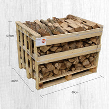 Load image into Gallery viewer, Ecoblaze Kiln Dried Oak Hardwood Firewood Logs 600L for Wood Burner &amp; Pizza Oven