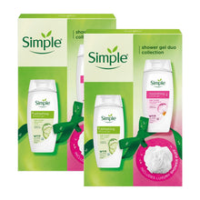 Load image into Gallery viewer, SIMPLE Shower Gel Duo Collection Gift Set 2 piece, Choose your pack 1,2,3 or 4