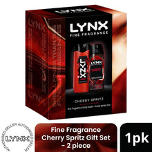 Load image into Gallery viewer, LYNX Fine Fragrance Cherry Spritz Gift Set 2 piece, Choose Your Pack Size 1,2,3 or 4