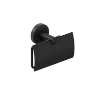 Load image into Gallery viewer, COSMIC Toilet Roll Holder Black Matte, Screw Mount, 12.5x10.1x5.7 cm