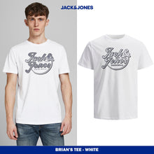 Load image into Gallery viewer, Jack &amp; Jones Jorbrians Tshirt Crew Neck Fst - White - Size S
