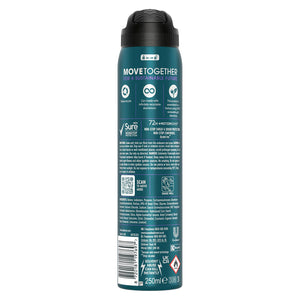 Sure Men Anti-perspirant 72H Nonstop Protection Active Dry Deodorant, 3x250ml