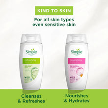 Load image into Gallery viewer, SIMPLE Shower Gel Duo Collection Gift Set 2 piece, Choose your pack 1,2,3 or 4