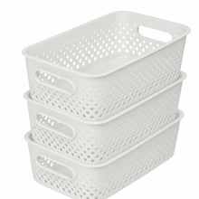 Load image into Gallery viewer, SmartStore Essence Large 11.4L Storage Basket, 3 Pack Organiser Bins, Off White