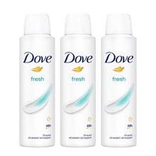 Load image into Gallery viewer, Dove Fresh Anti-Perspirant with 48H Sweat Protection Deo for Women 150ml, 3 Pack
