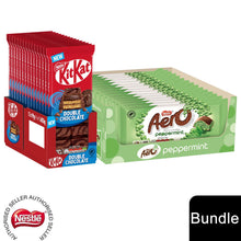 Load image into Gallery viewer, Nestle Sharing Bars, KitKat Double Chocolate 15x99g &amp; Aero Peppermint 15x90g
