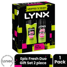 Load image into Gallery viewer, LYNX Epic Fresh Duo Gift Set 2 piece for Men, Choose Your Pack Size 1,2,3 or 4
