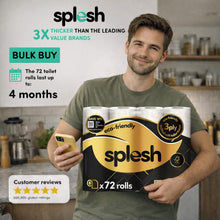 Load image into Gallery viewer, Splesh Toilet Roll Signature Scented 72 Rolls|Quilted 3-Ply Soft Toilet Paper