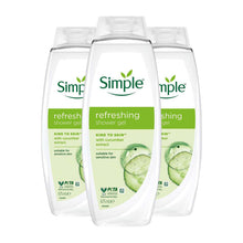 Load image into Gallery viewer, Simple Kind to Skin Refreshing Shower Gel 675ml, 3 Pack