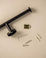 Load image into Gallery viewer, COSMIC Toilet Roll Holder Black Matte, Screw Mount, 28.8x7.8x5 cm