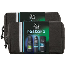 Load image into Gallery viewer, Dove Men+Care Restore Essential Collection 3Pcs Gift Set for Him with Washbag