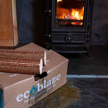 Load image into Gallery viewer, Ecoblaze Hardwood Briquettes 80Pcs (13.9Kg 8x Box) for Wood Burners &amp; Pizza Oven