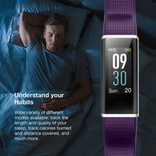 Load image into Gallery viewer, Aquarius AQ200 MultiFunctional Heart Rate &amp; Sleep Monitor Tracker, Purple
