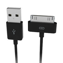 Load image into Gallery viewer, Hipstreet Charge and Sync 30-Pin USB Charging Cable Extra Long, Black - 1m
