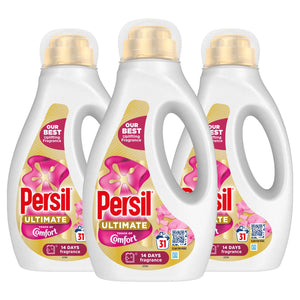 Persil Ultimate Liquid Detergent Touch of Comfort Stain Removal 31W 837ml, 3pk
