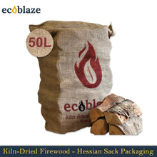 Load image into Gallery viewer, Ecoblaze Kiln Dried Hardwood Firewood Logs 50L for Wood Burner &amp; Pizza Oven