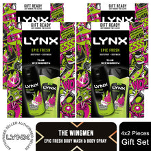 Load image into Gallery viewer, Lynx Epic Fresh THE WINGMEN Body Spray &amp; Body Wash Duo Gift Set for Him