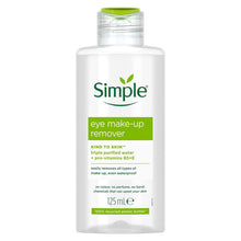 Load image into Gallery viewer, Simple Kind to Skin Eye Make-up Remover for Sensitive Skin 125ml, 3,6 or 12 Pack