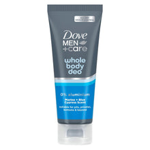 Load image into Gallery viewer, Dove Men+Care Whole Body Deodorant Cream Marine &amp; Blue Cypress 75ml, 6 pack