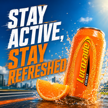 Load image into Gallery viewer, Lucozade Orange Glucose Sparkling Drink 330ml Fizzy Energy Beverage