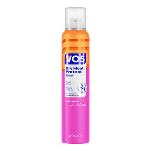 VO5 Dry Heat Protect Spray 200ml, Anti-Frizz, 6 Pack