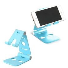 Load image into Gallery viewer, Aquarius Plastic Folding Table Top Phone Holder, Blue