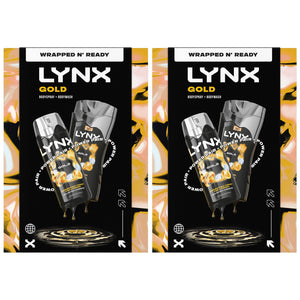 Lynx Gold Duo Gift Set , Body Wash and Deodorant with Oud and Vanilla Scent