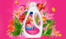 Load image into Gallery viewer, Surf Laundry Washing Liquid Detergent Tropical Lily 945ml, 105 Washes
