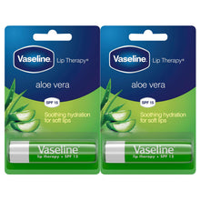 Load image into Gallery viewer, Vaseline Lip Balm Stick Aloe Vera 4g, 2 Pack Lip Therapy Moisturising Lip Care