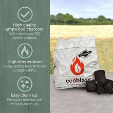 Load image into Gallery viewer, Ecoblaze Lumpwood Charcoal 20kg Bag Restaurant Grade with Minimum 70% of Carbon