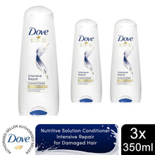 Load image into Gallery viewer, Dove Nutritive Solutions Intensive Repair Conditioner for Damaged Hair, 3x350ml