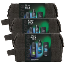 Load image into Gallery viewer, Dove Men+Care Restore Essentials Washbag Collection 3 Pieces Gift Set for Him