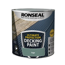 Load image into Gallery viewer, Ultimate Protection Decking Paint Sage 2.5 litre