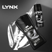 Load image into Gallery viewer, Lynx 12 Hrs Refreshing Black Frozen Pear &amp; Cedarwood Scent Body Wash 225ml, 6Pk