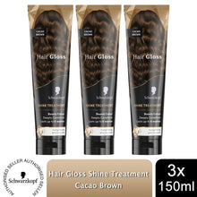 Load image into Gallery viewer, Schwarzkopf Hair Gloss Shine Light Brown, Beige Blonde &amp; Cacao Brown, 150ml