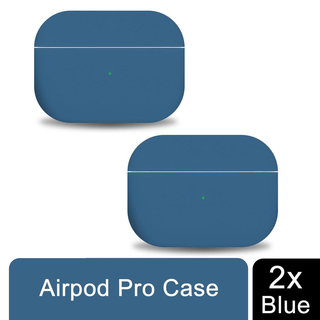 Airpods Pro Case Scratch-Absorbing Protecting Cover, Blue, 2pk
