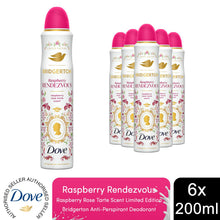 Load image into Gallery viewer, Dove Limited Edition Bridgerton Raspberry Rendezvous Aerosol Deodorant 200ml,6pk